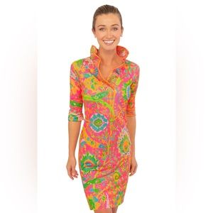 Jersey Ruffneck Dress